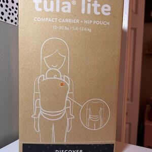 Tula Lite Carrier+ Hop pouch for 12-30 pounds. Cool grey star pattern! New in bx